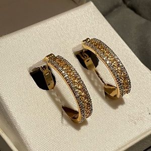 Gold and diamond hoops!